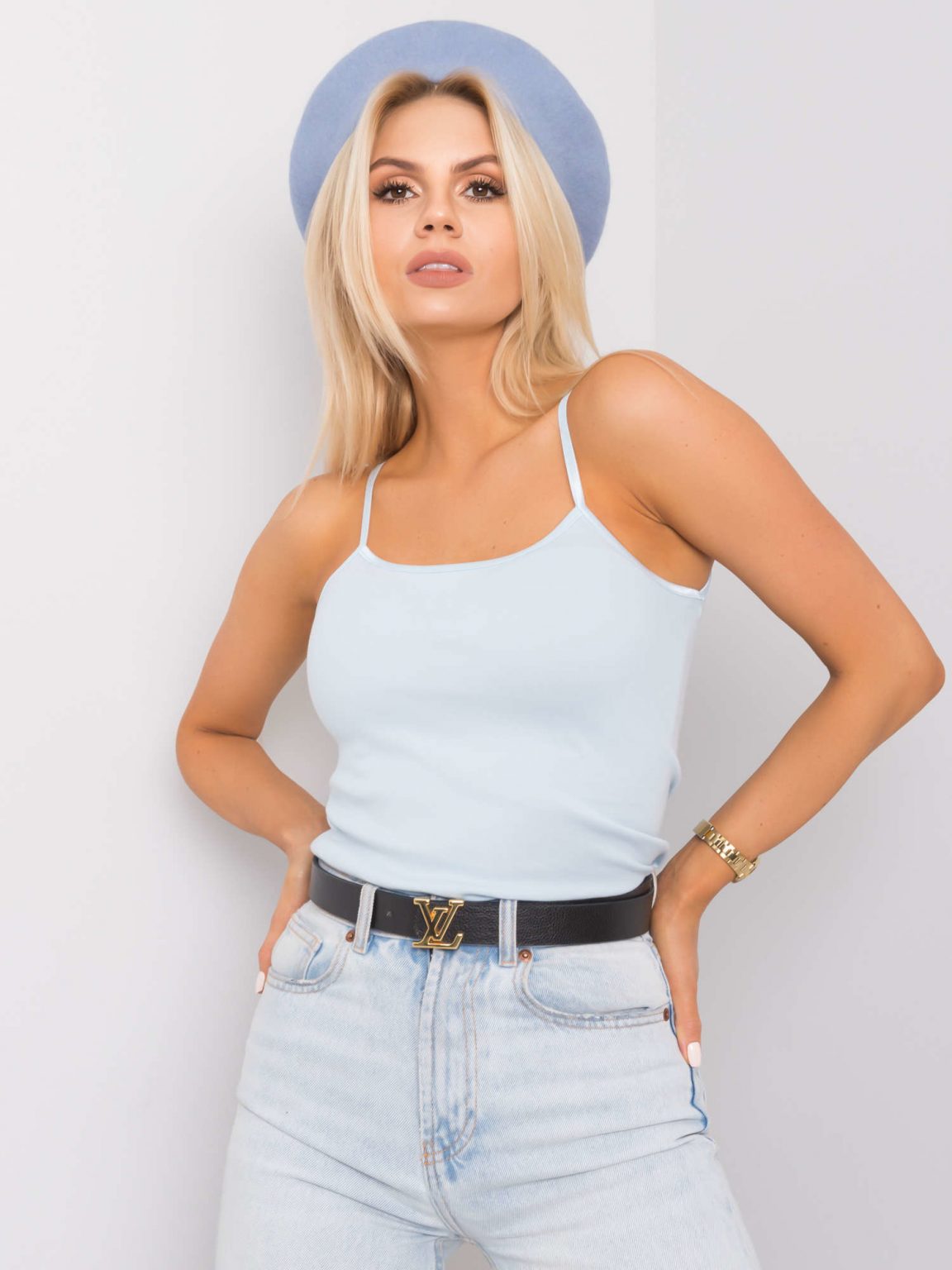 Jasnoniebieski top Chelsey