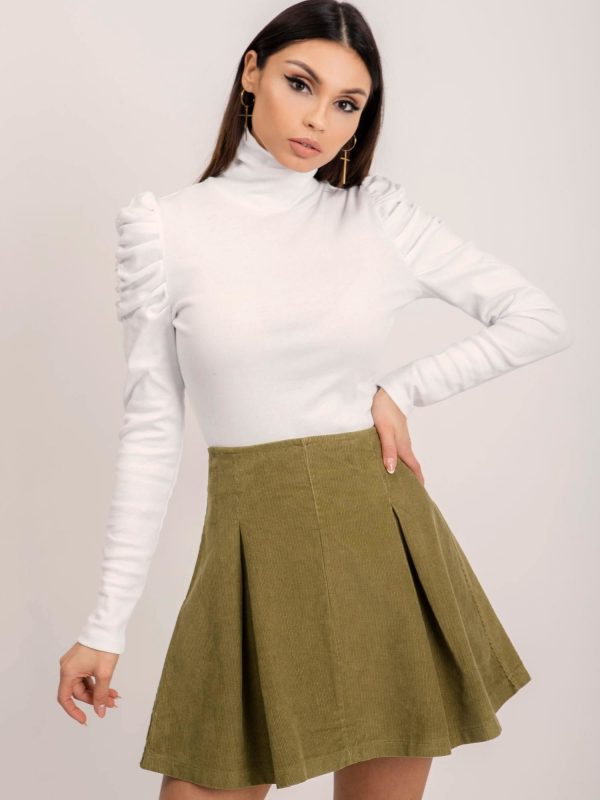 BSL Jasna khaki spódnica sztruksowa