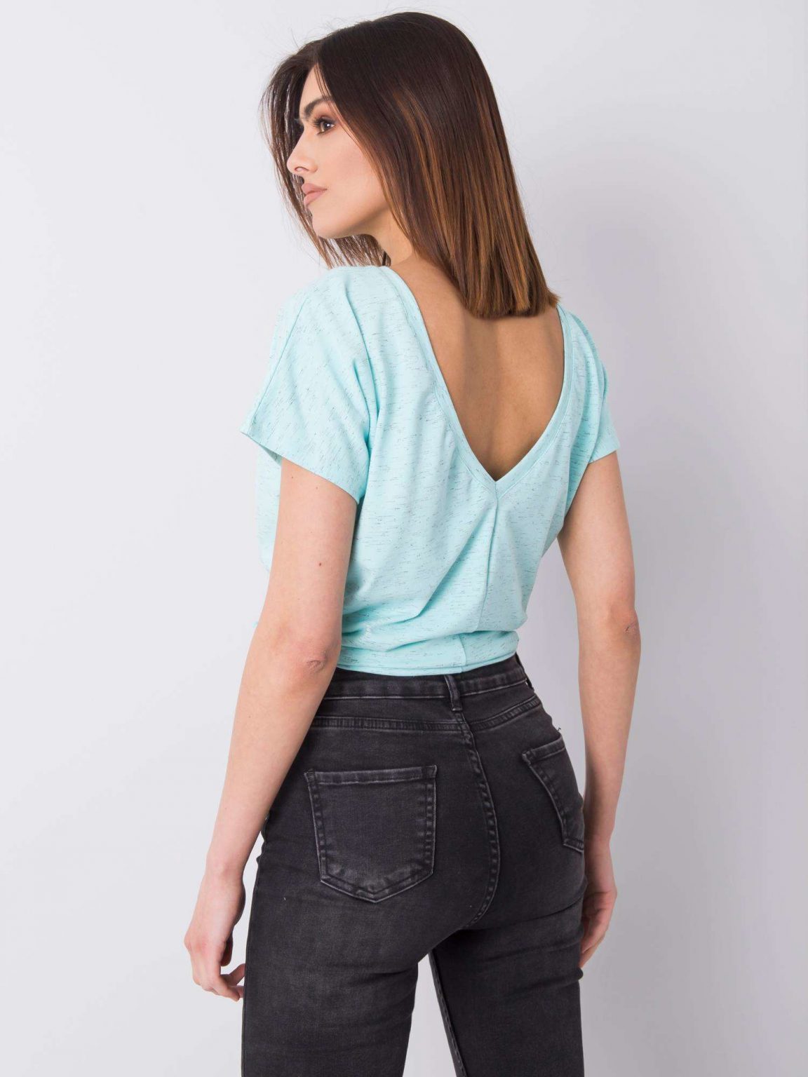 Miętowy t-shirt Alanna