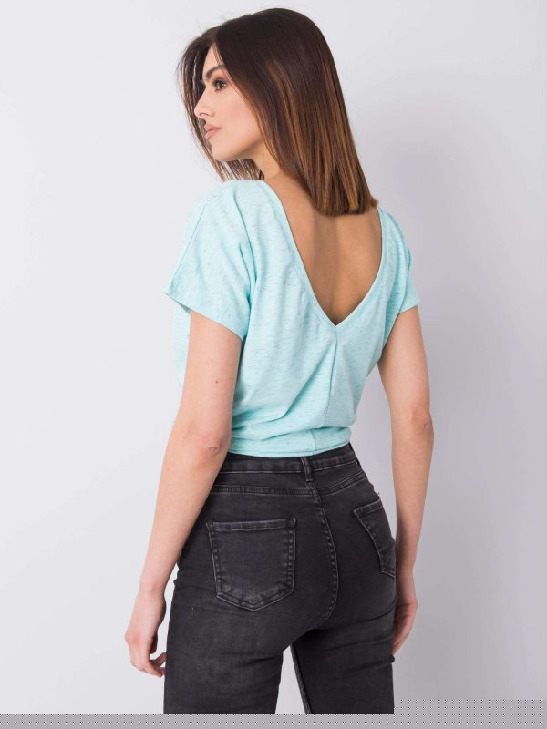 Miętowy t-shirt Alanna