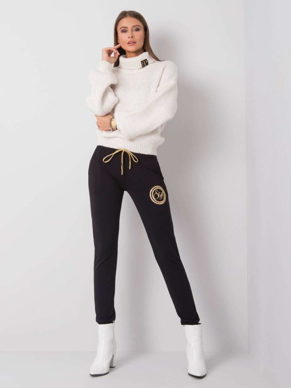 Czarne spodnie dresowe Stylish