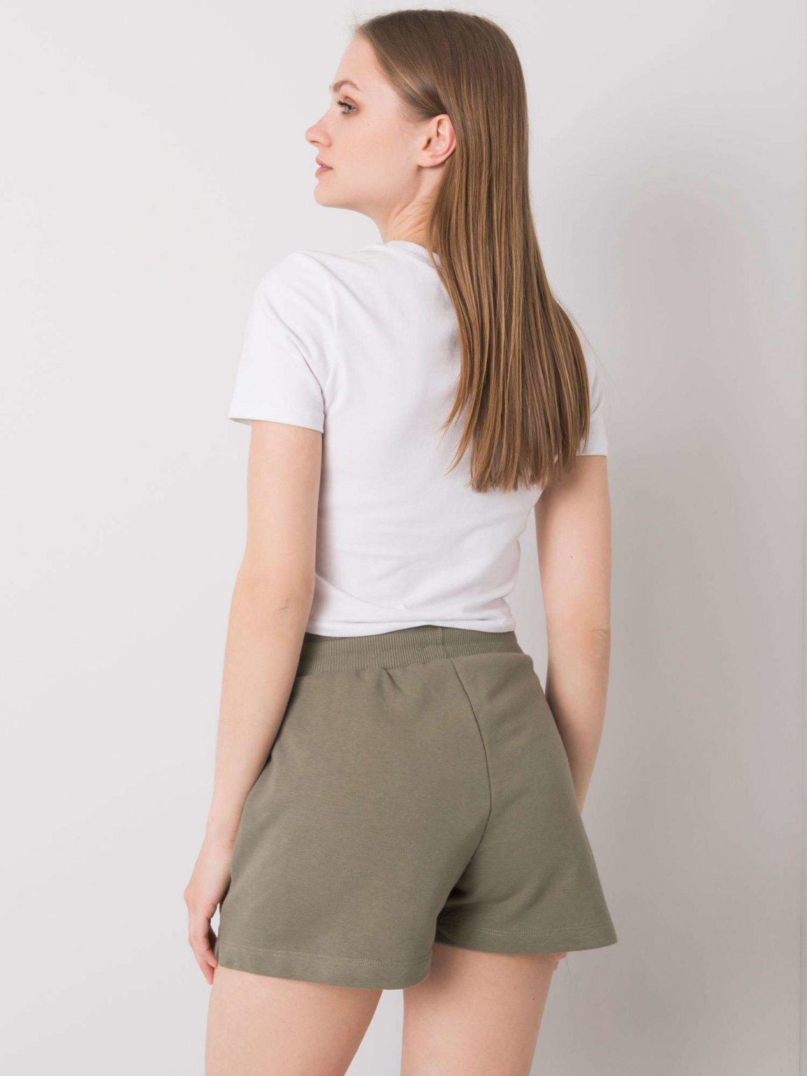 Khaki szorty bawełniane Anastasie FOR FITNESS