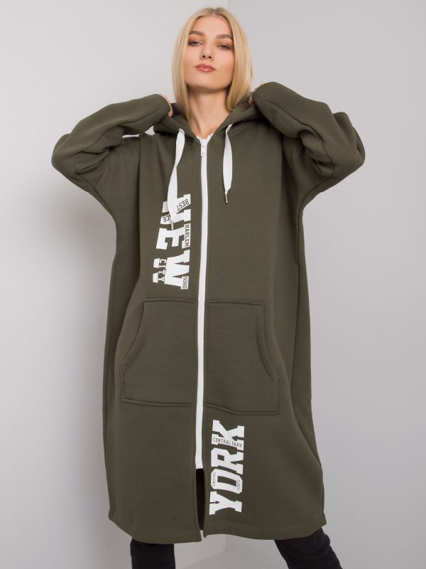 Khaki bluza z kieszeniami Stefanie