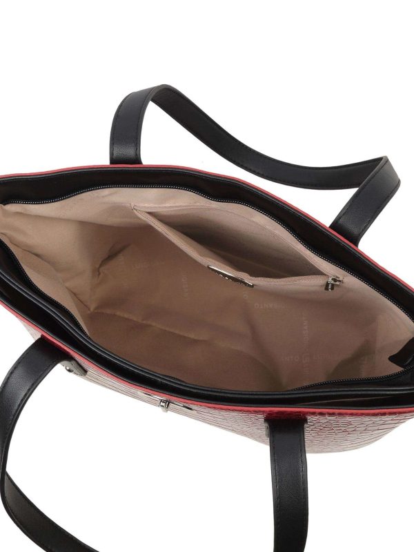 Bordowa shopperka LUIGISANTO