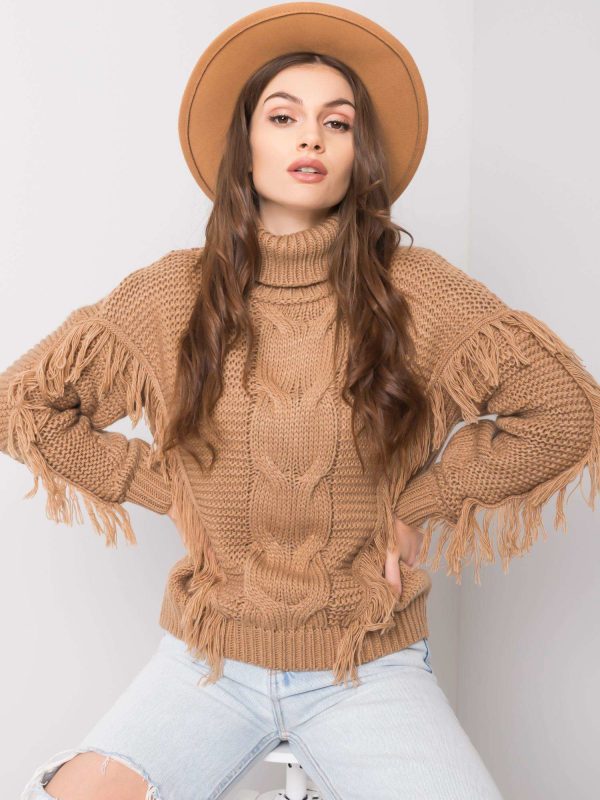 Camelowy sweter Clementine