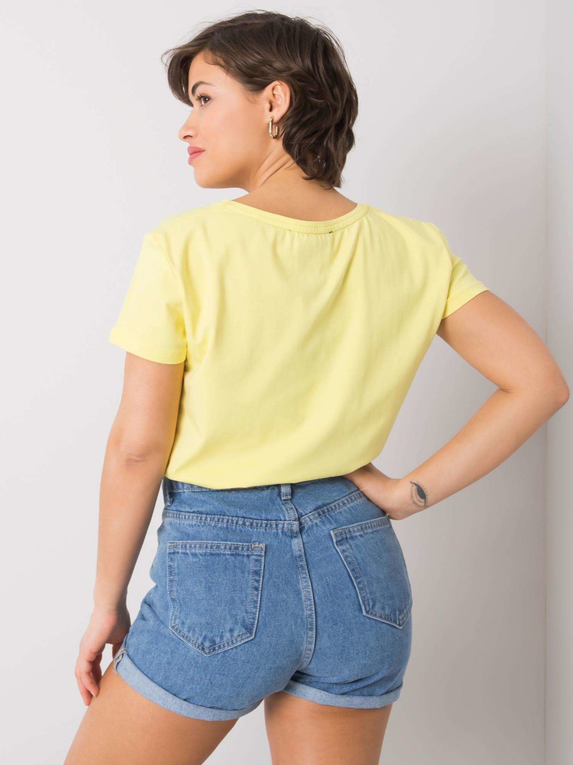 Żółty t-shirt Ginny FOR FITNESS