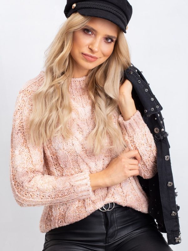 Brzoskwiniowy sweter Harper