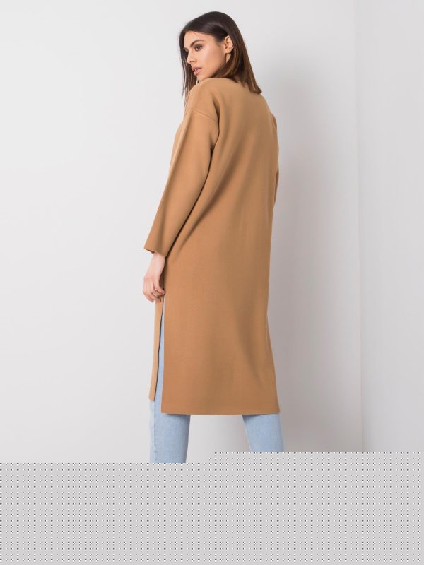 Brązowa narzutka damska Audre RUE PARIS