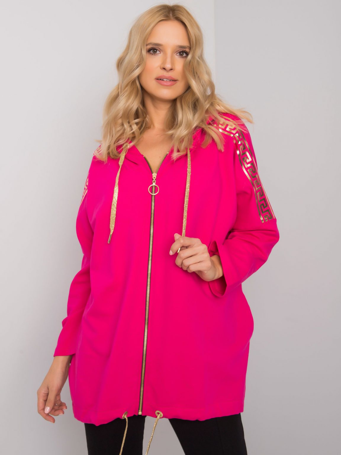 Fuksjowa bluza na suwak Athens