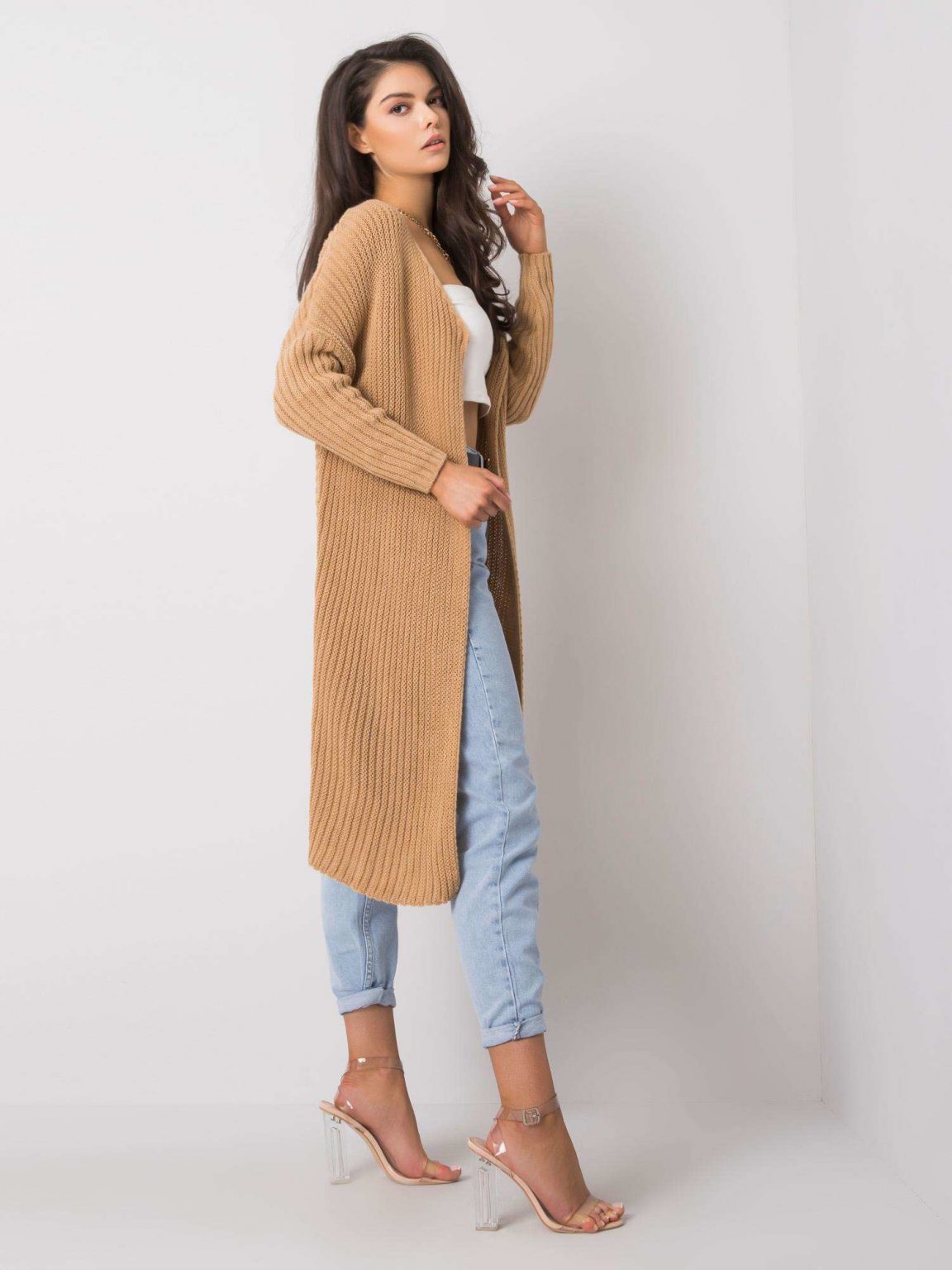 Camelowy kardigan Flossie OCH BELLA