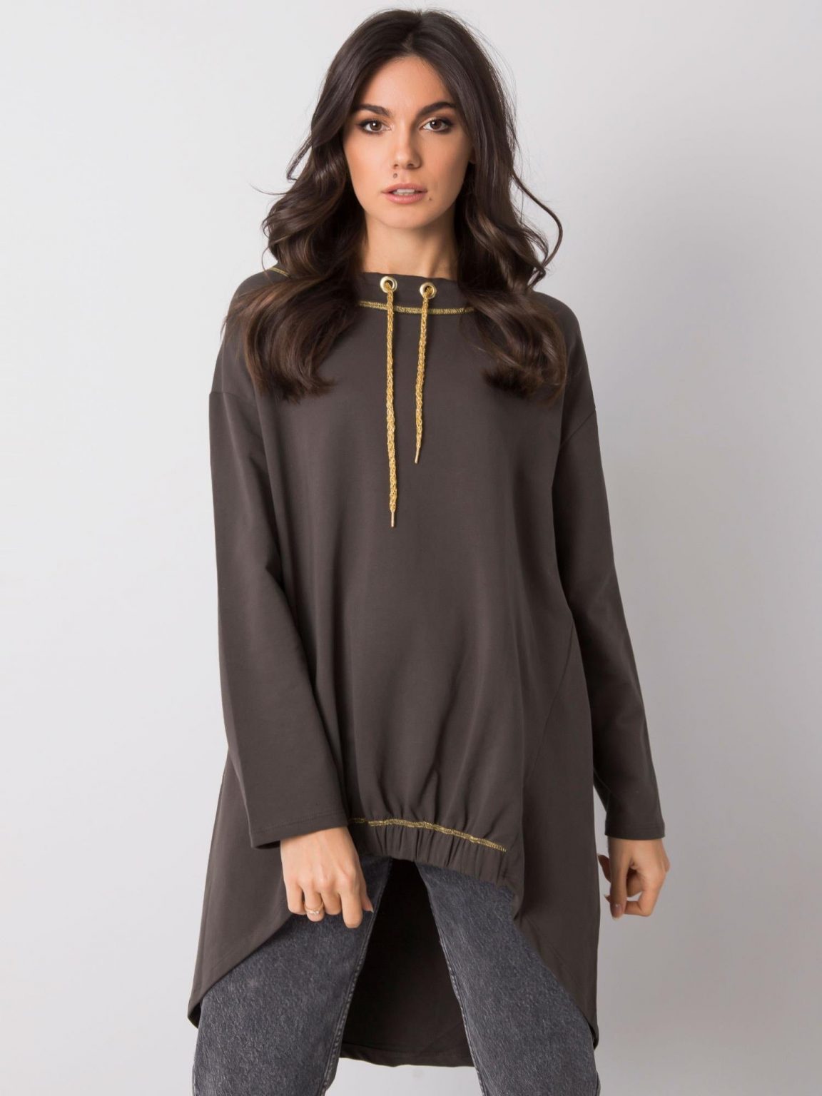 Ciemna khaki bluzka Lexie