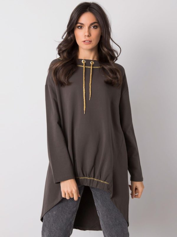 Ciemna khaki bluzka Lexie