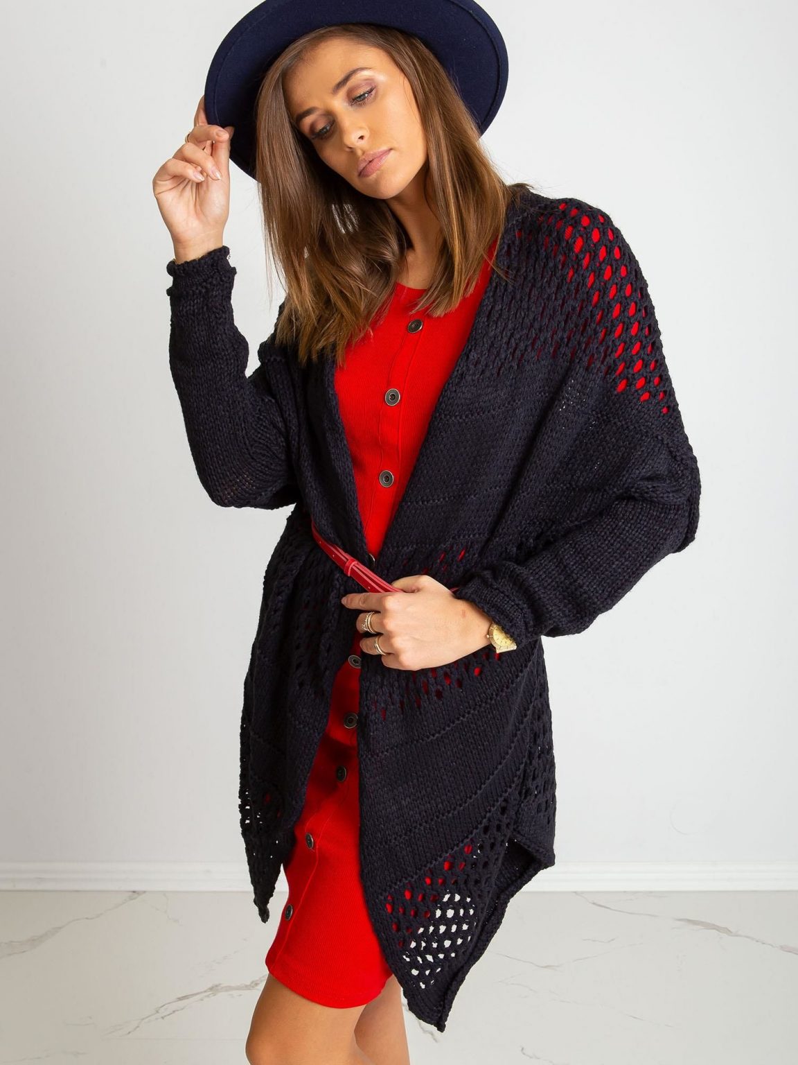 Granatowy sweter Martini