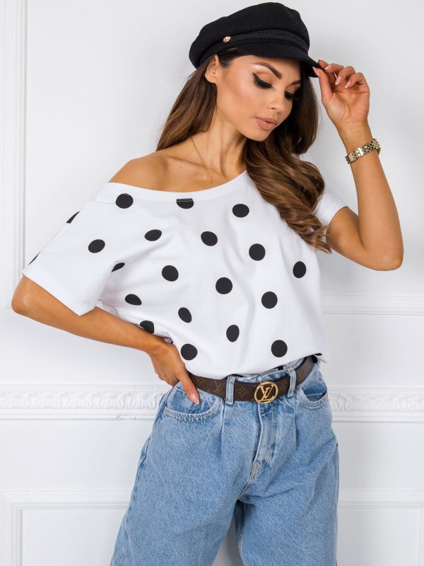 Biały t-shirt Patrice RUE PARIS