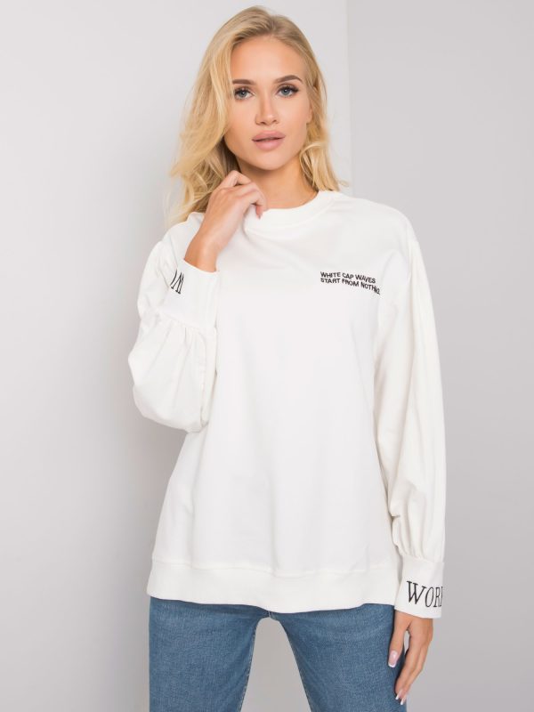 Ecru bluza bez kaptura Laylin