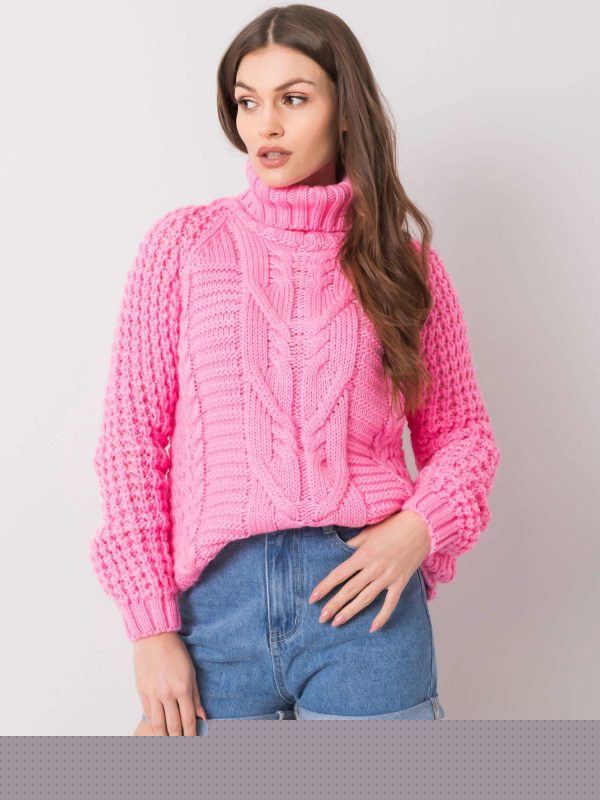 Różowy sweter Colleen