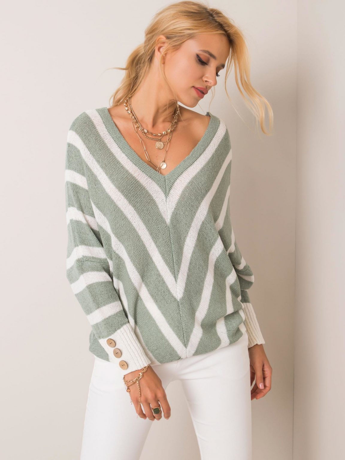 Miętowy sweter Louisa RUE PARIS