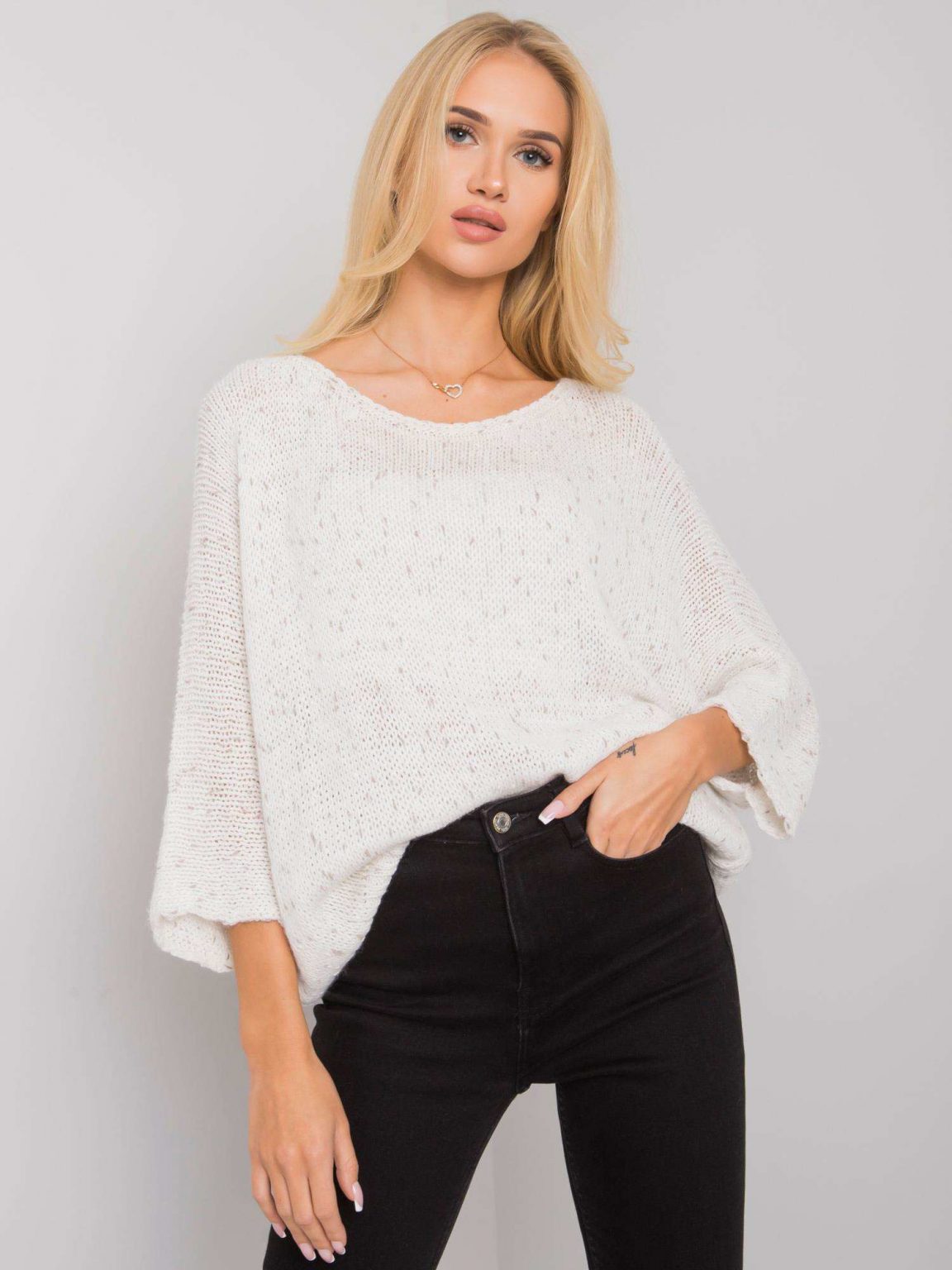 Ecru sweter oversize Cilles OCH BELLA
