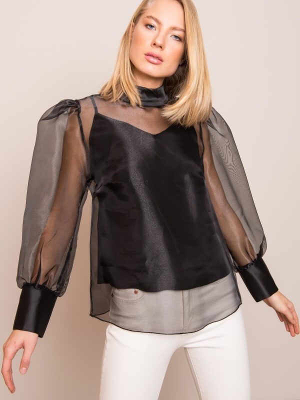 Czarna bluzka damska BSL