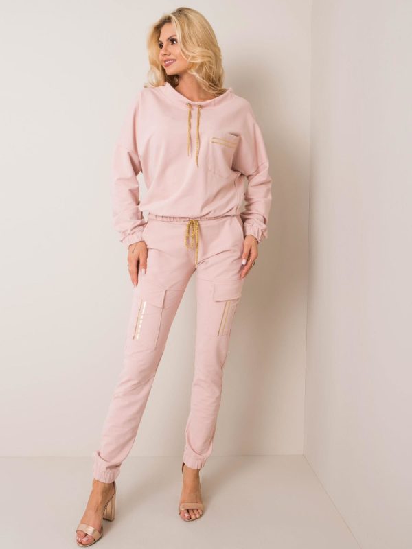 Brudnoróżowy komplet Amelie