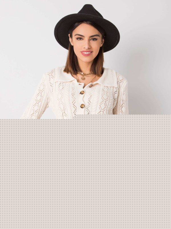 Ecru sweter rozpinany Sydney RUE PARIS