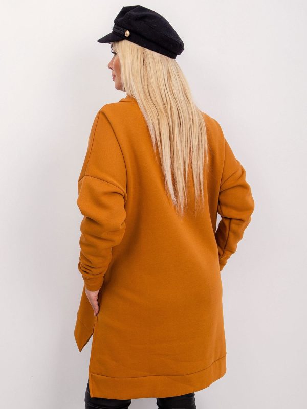 Musztardowa tunika plus size Samantha