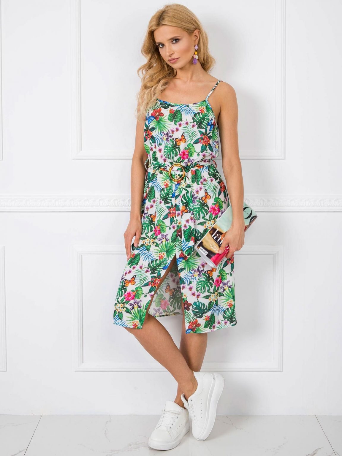 Biała sukienka Tropic RUE PARIS