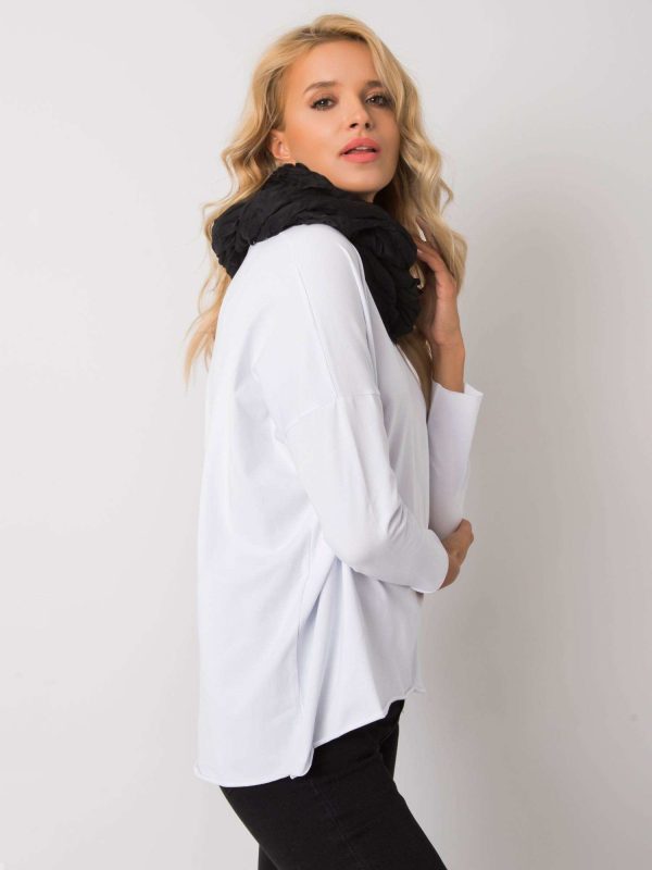 Czarna chusta z wiskozy