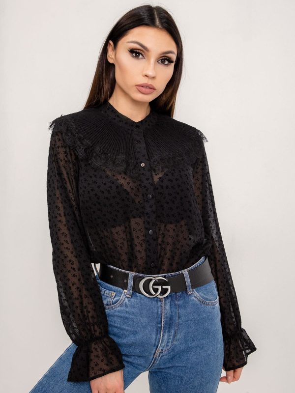 BSL Czarna bluzka elegancka