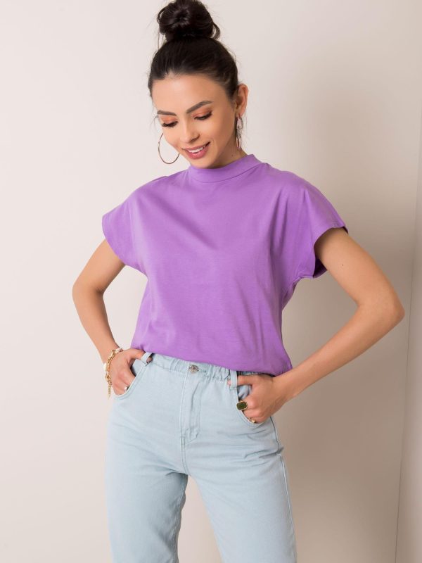 Fioletowy t-shirt Penelope RUE PARIS