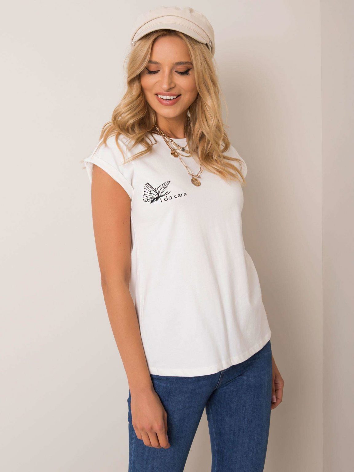 Ecru t-shirt Alice NIE ZNASZ MNIE