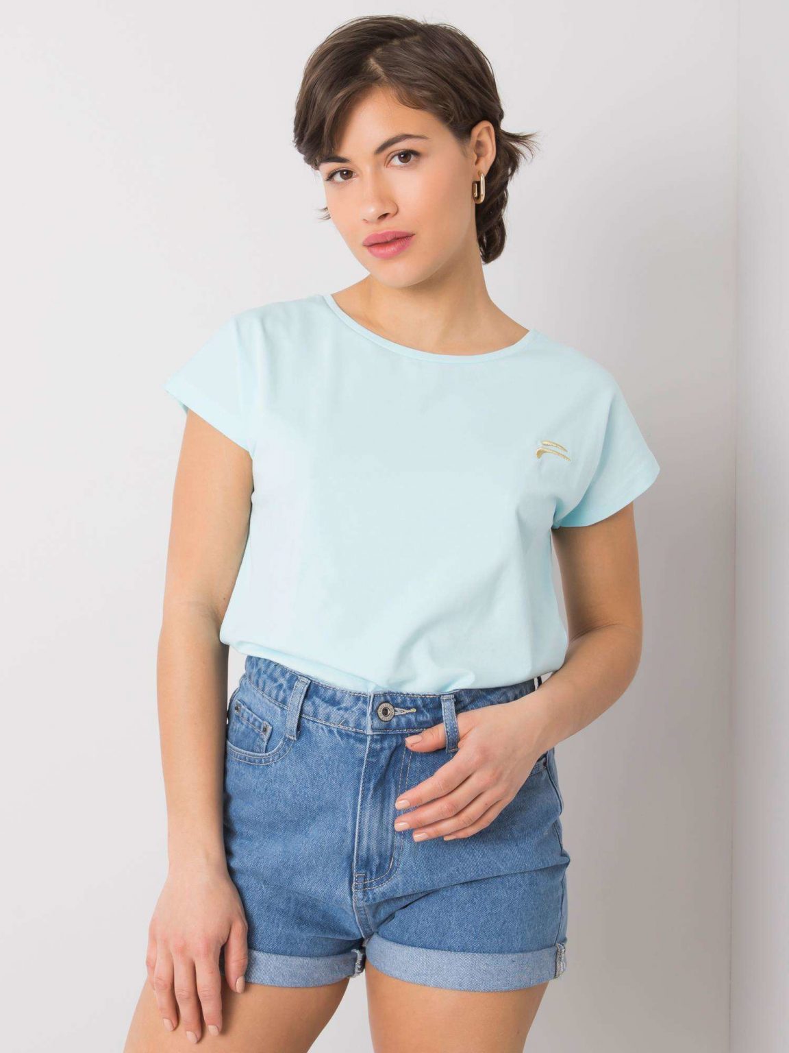Jasnoniebieski t-shirt Mavery FOR FITNESS