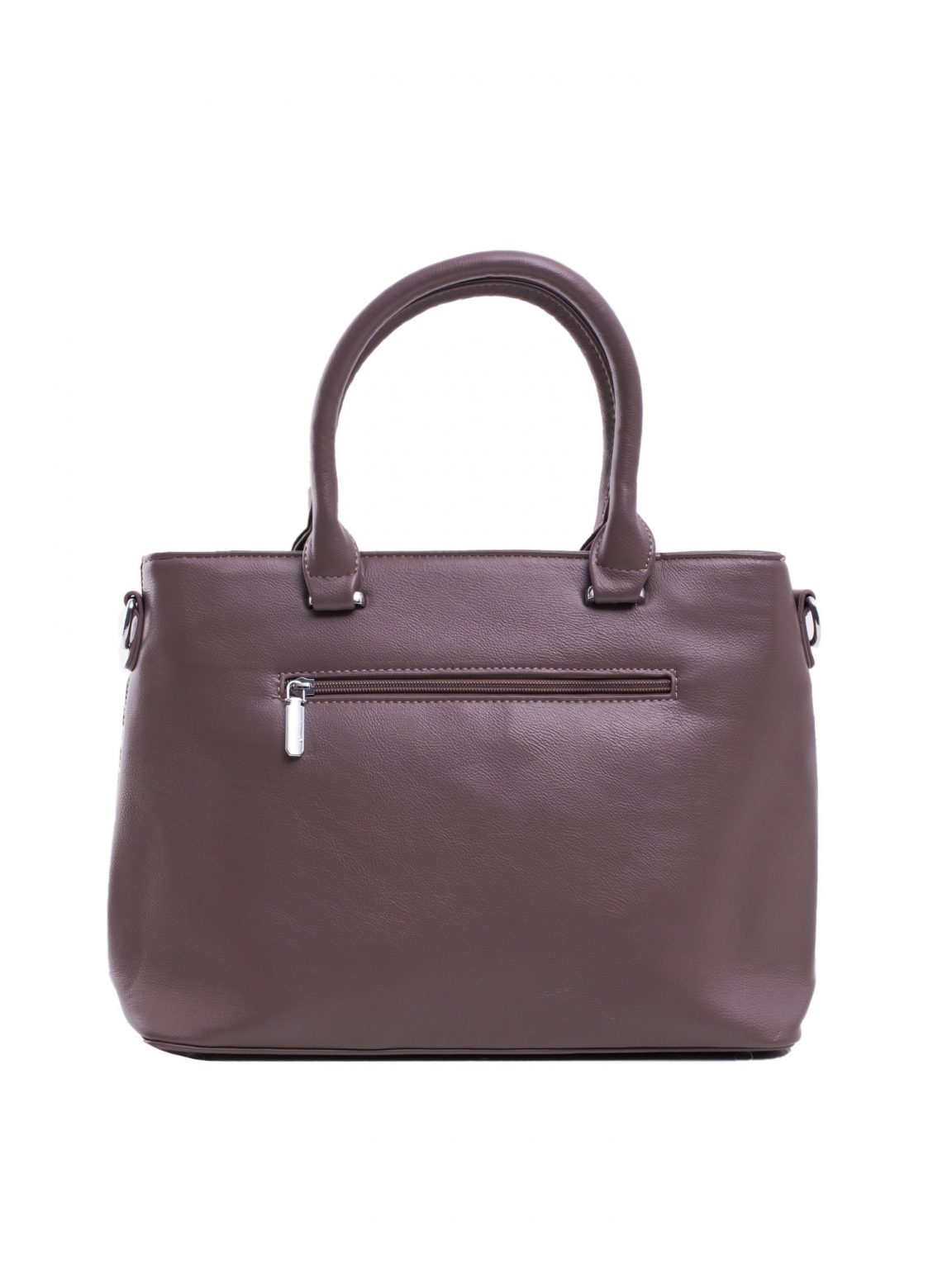 Brązowa torba city bag z odpinanym paskiem