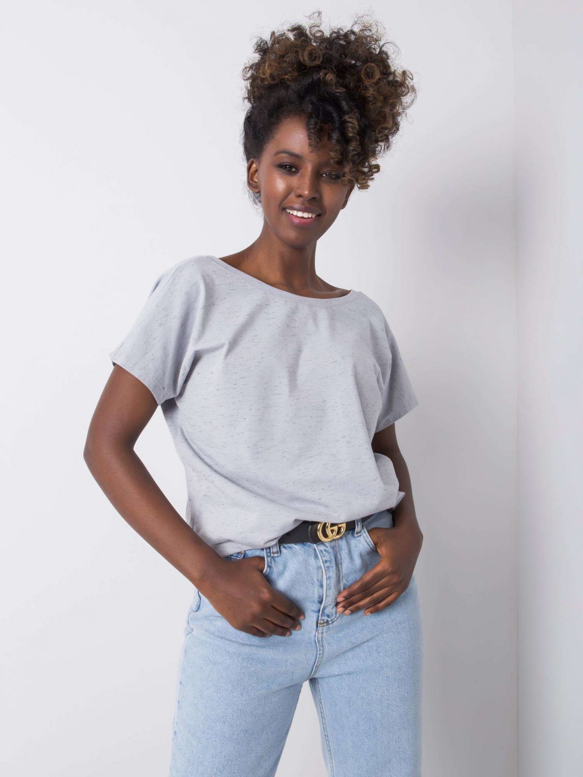 Szary t-shirt Alanna