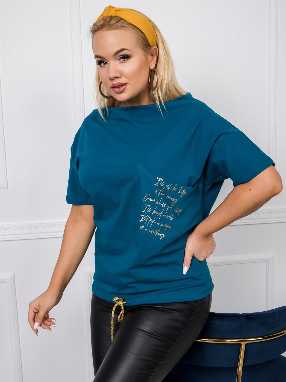 Morska bluzka plus size Haylie