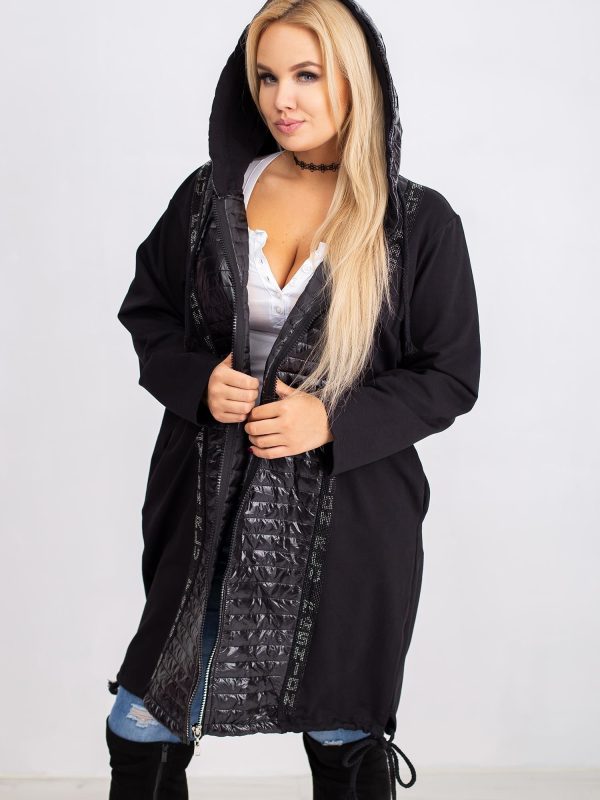 Czarna bluza plus size Suddenly
