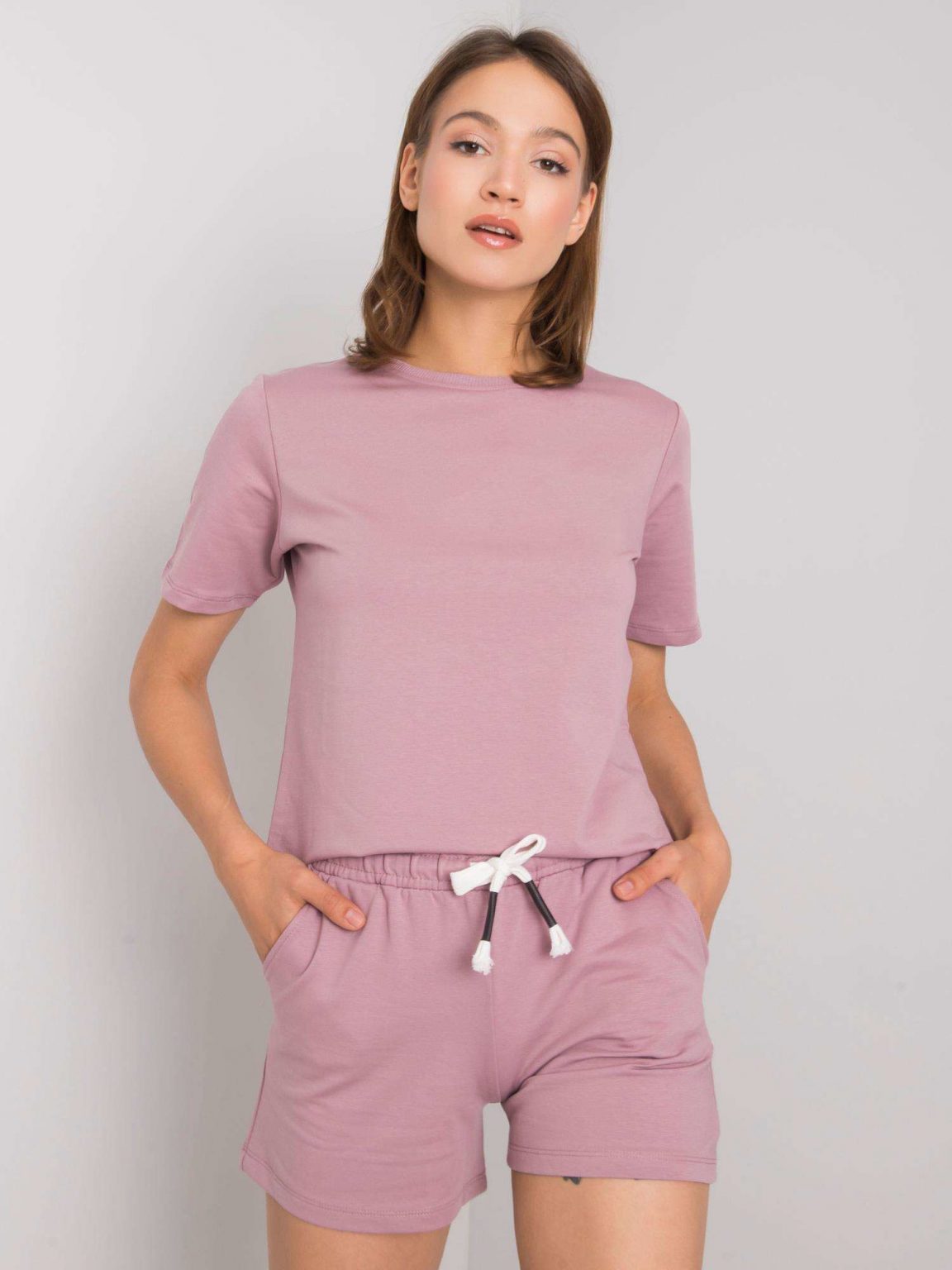 Brudnoróżowy komplet Valery RUE PARIS