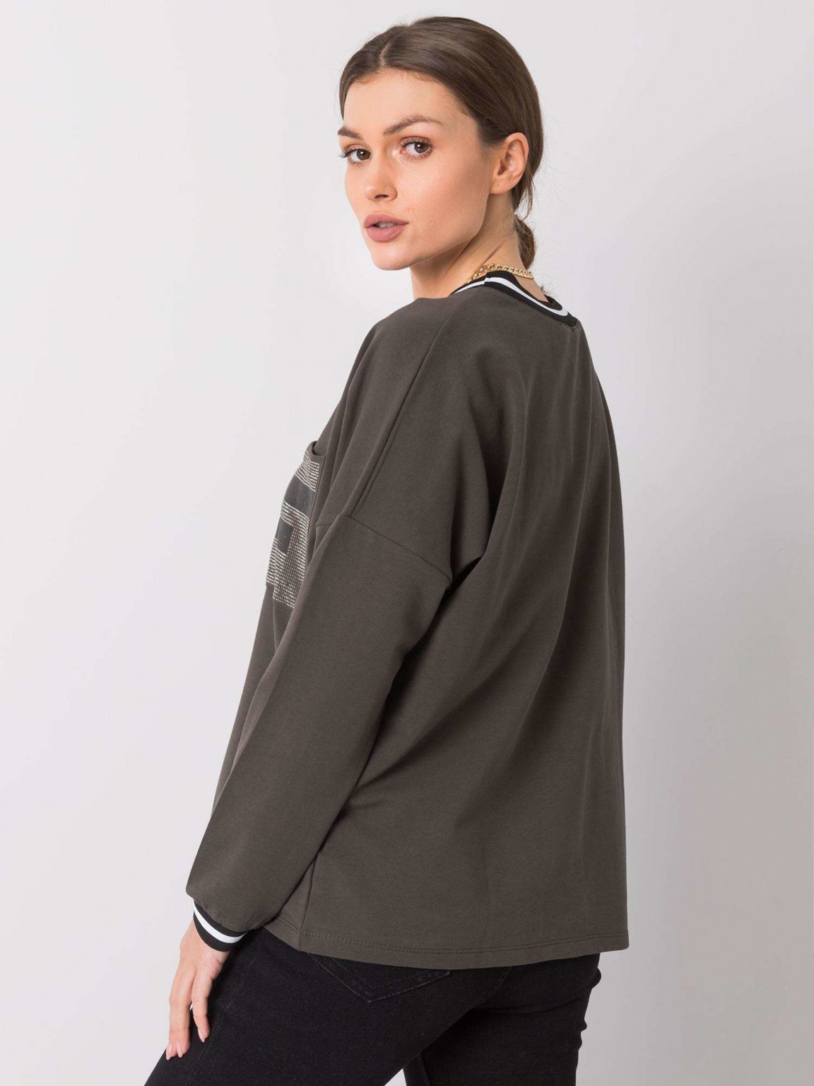 Ciemna khaki bluzka Gracey