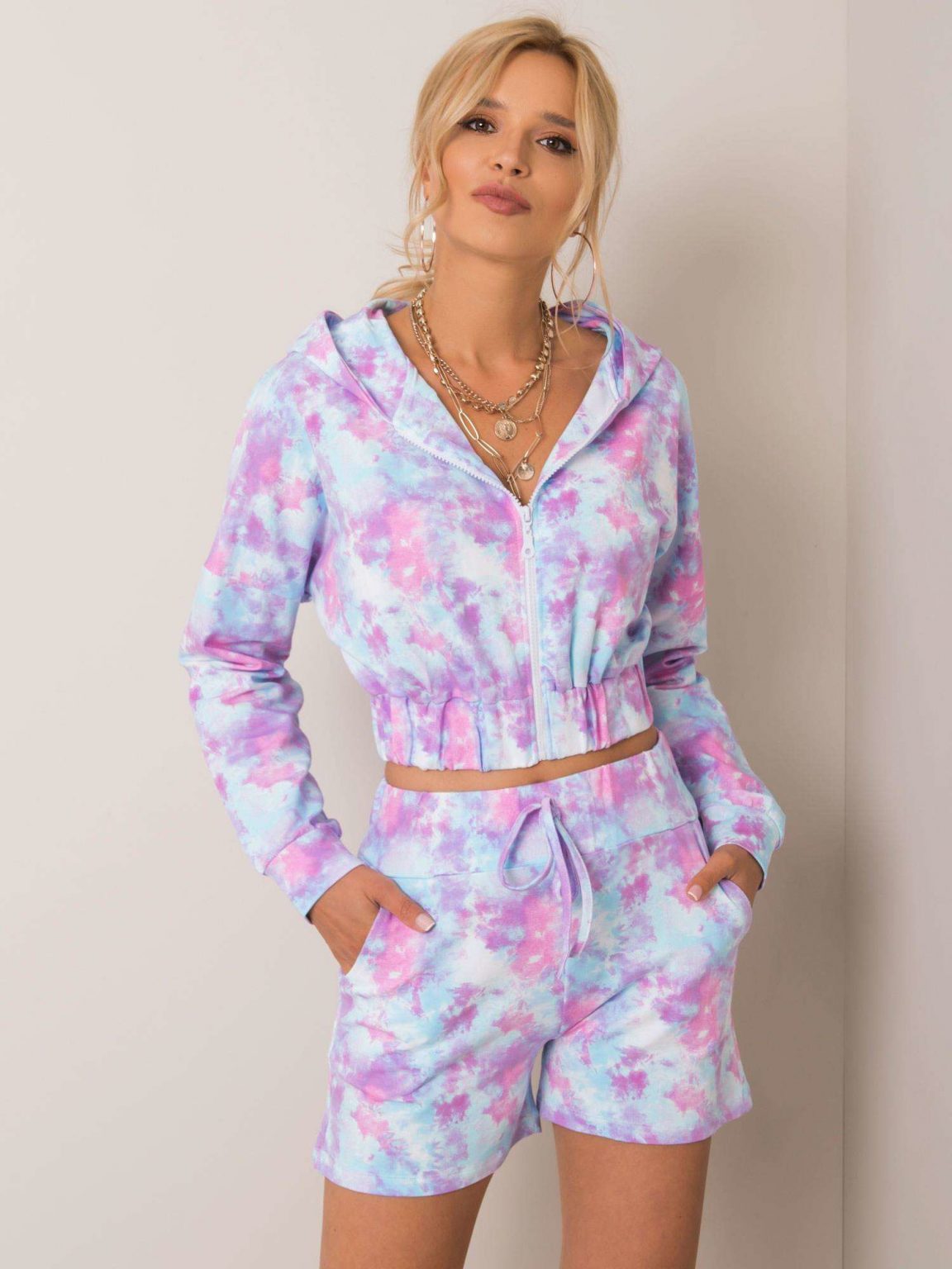 Niebiesko-fioletowy komplet Blanche RUE PARIS