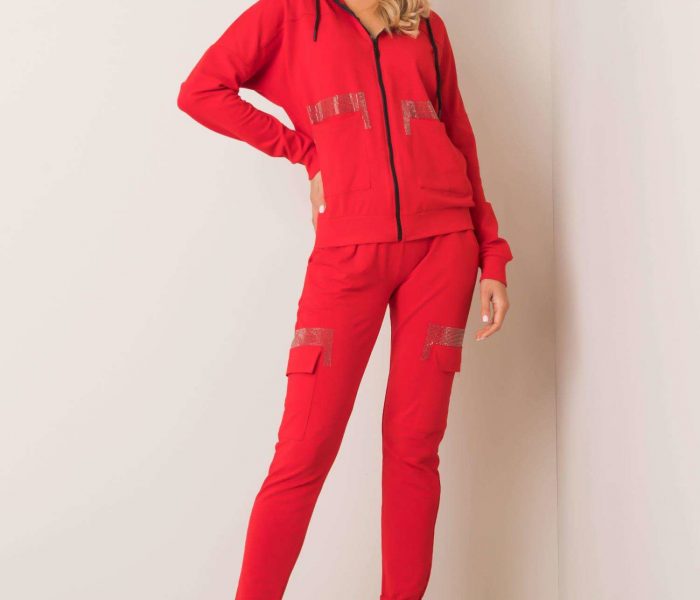 Hurtownia Czerwony komplet Jammie