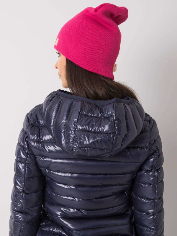 Różowa damska czapka beanie