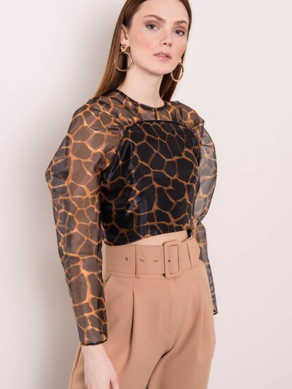 Czarna bluzka damska BSL