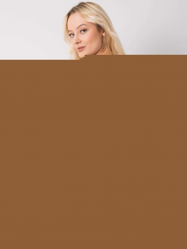 Biało-khaki t-shirt Gina RUE PARIS