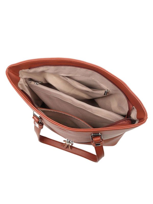 Ciemnobrązowa torba na ramię LUIGISANTO