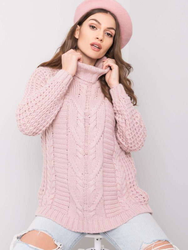 Brudnoróżowy sweter Colleen