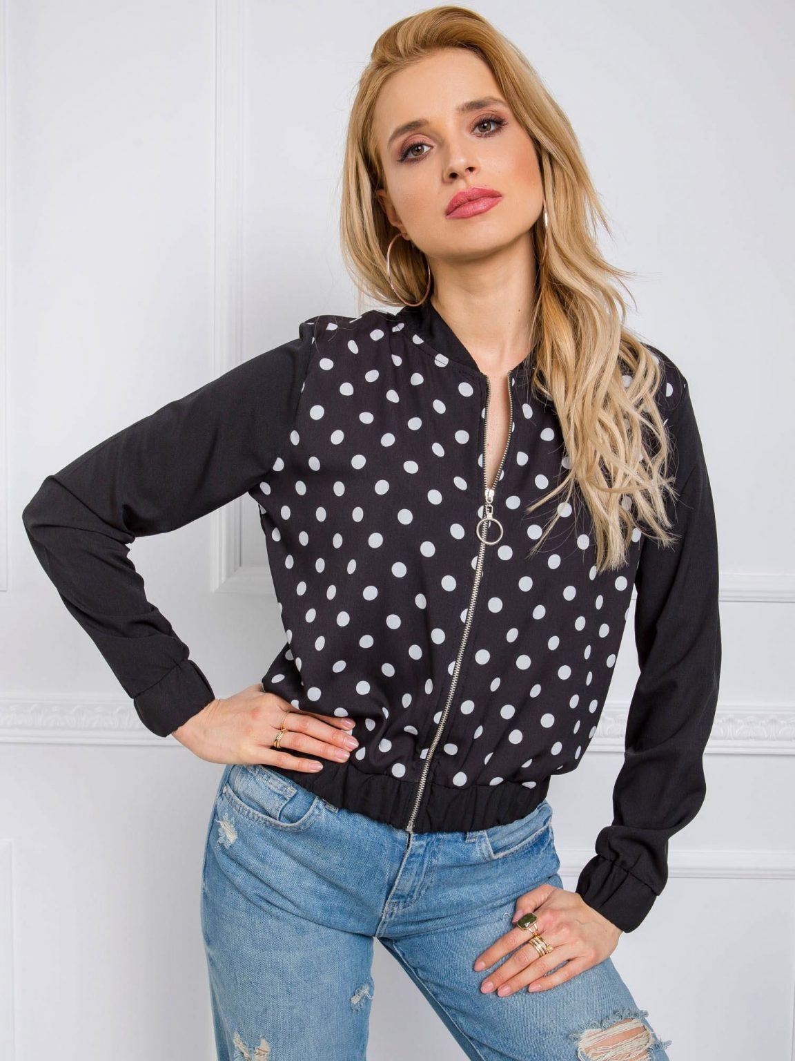Czarno-szara bluza Polly RUE PARIS