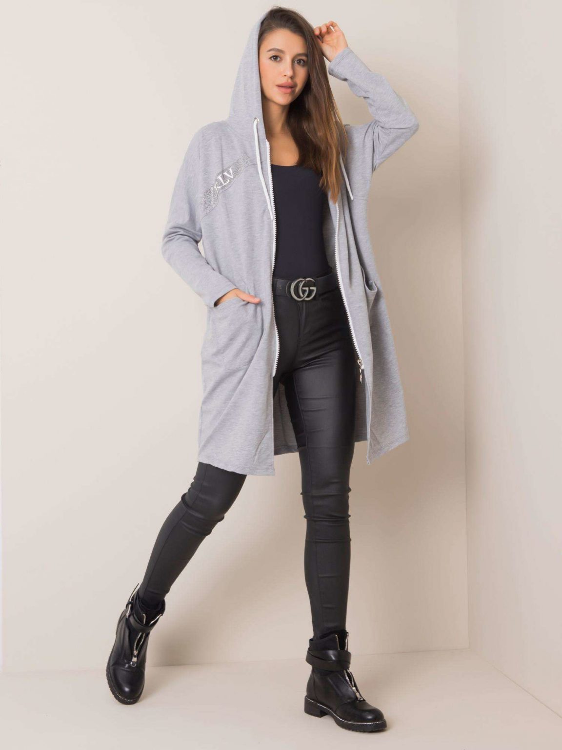 Szara melanżowa bluza Taylor