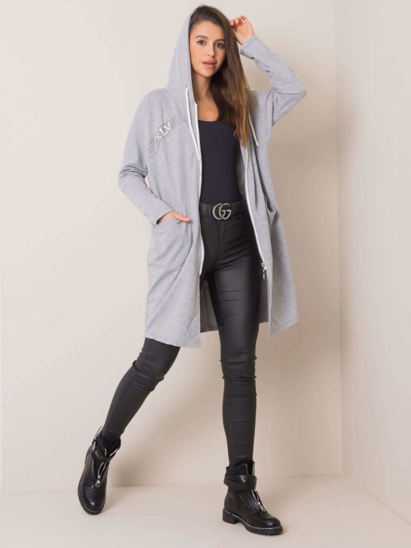 Szara melanżowa bluza Taylor