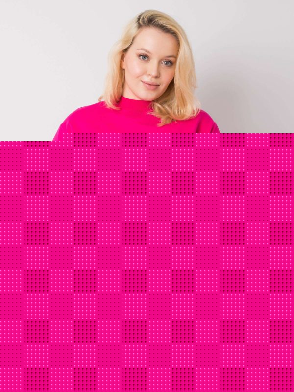 Fuksjowa bluza dresowa plus size Harmony