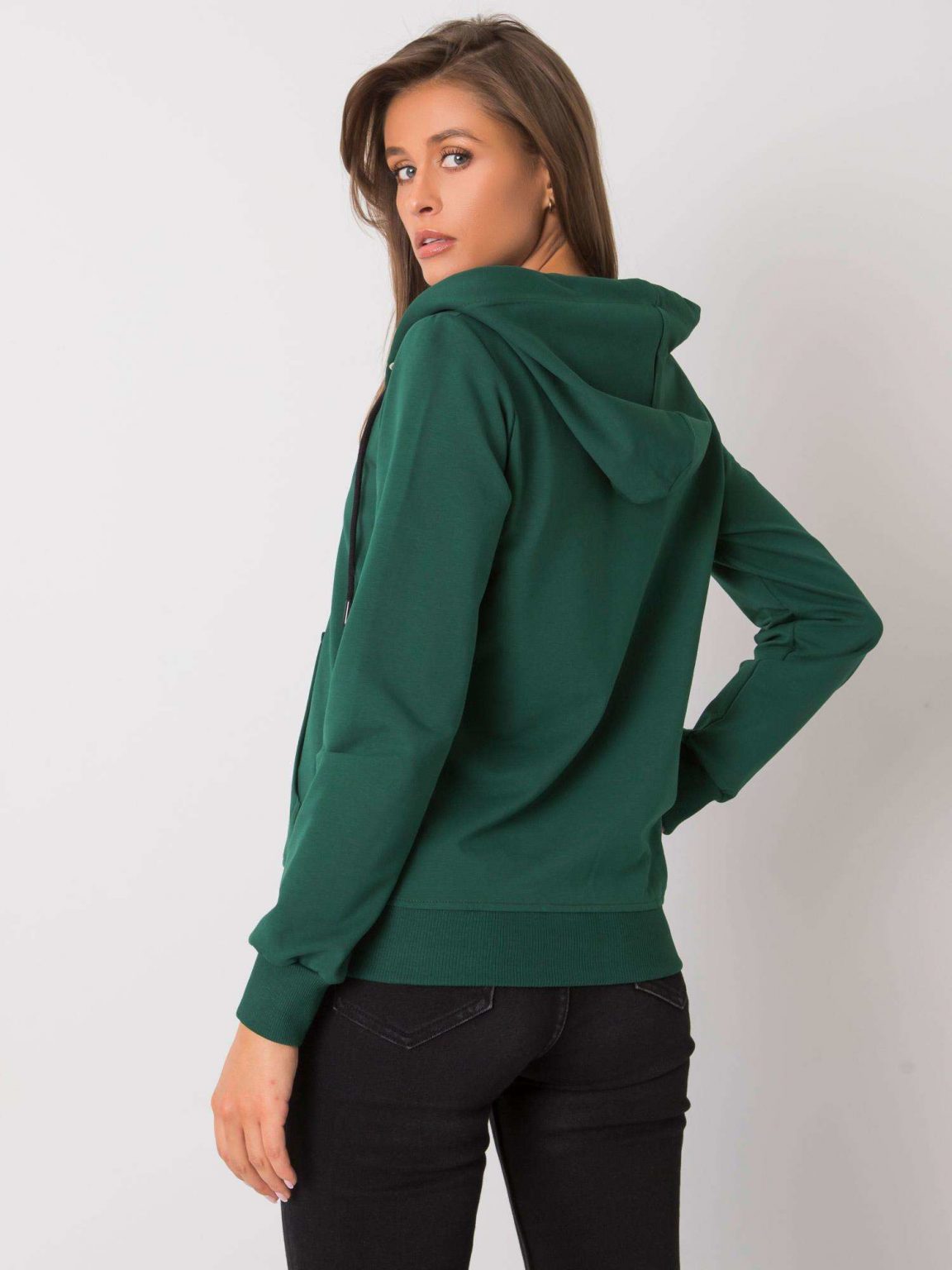 Ciemnozielona bluza z kapturem Sachi RUE PARIS